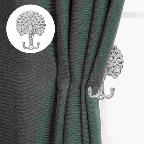 

other home decor 1 pair european curtain hooks alloy animal hook wall mounted tiebacks