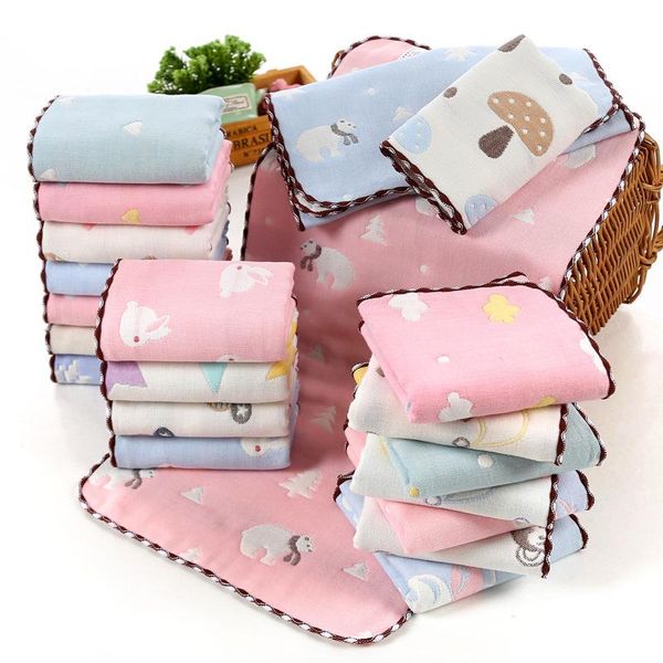

cotton baby towel breathable face wipes kids facecloth bath hand towels washcloth absorbent feeding cloth tj1754