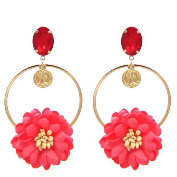 

dangle & chandelier fashion trend earrings bohemian flower pendant for women earring designer sunshine jewelry gifts, Silver