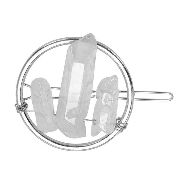 

party favor 1pc geometric circle hairpin crystal hair clip female decor women gift