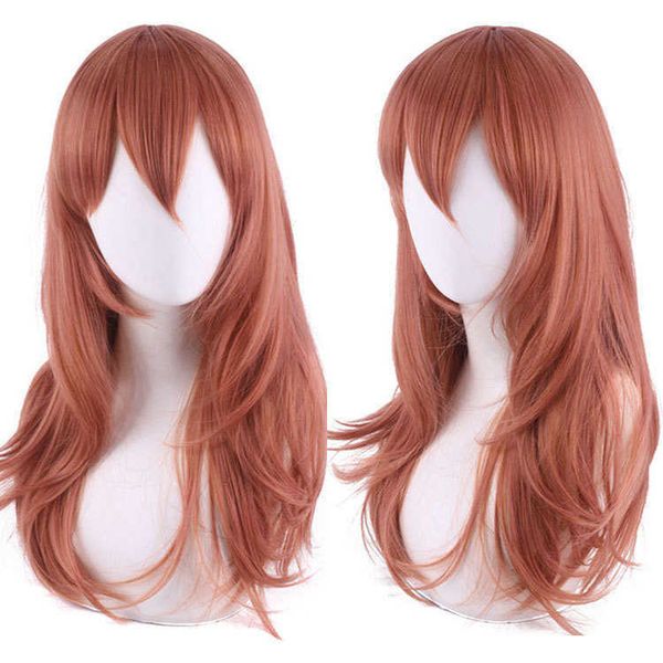 

lord santa cosplay wig chainsaw man angel devil dark orange upturned 50cm, Black