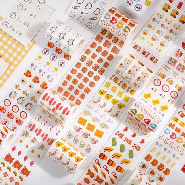 

gift wrap catoon washi paper masking stickers love heart rainbow tape for diy po decoration scrapbooking