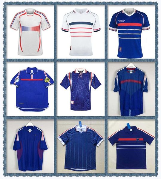

1998 2002 france retro vintage zidane henry maillot de foot soccer jerseys 2006 2000 2004 france euro finals 1996 france retro jerseys, Black;yellow