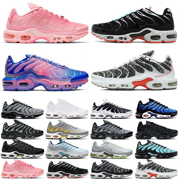 

tn plus men women running shoes triple black aquamarine white atlanta crater psychic blue volt grey yellow mens trainers outdoor sports snea