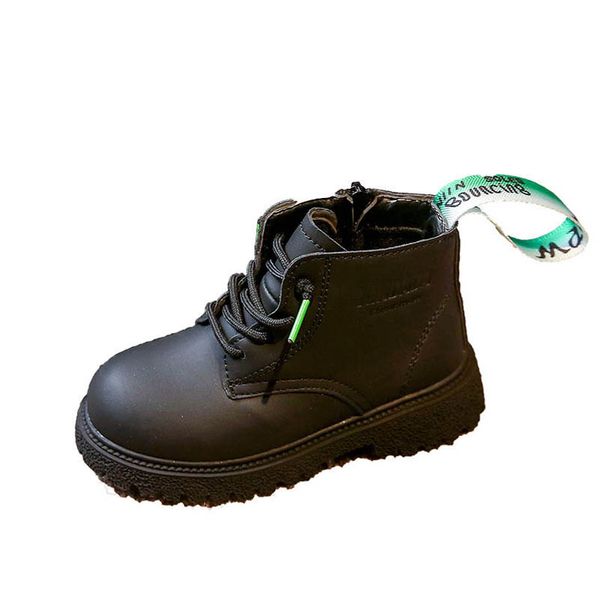 

kids shoes boys girls boots children footwear autumn winter fashion ankle boot b9301, Black;grey