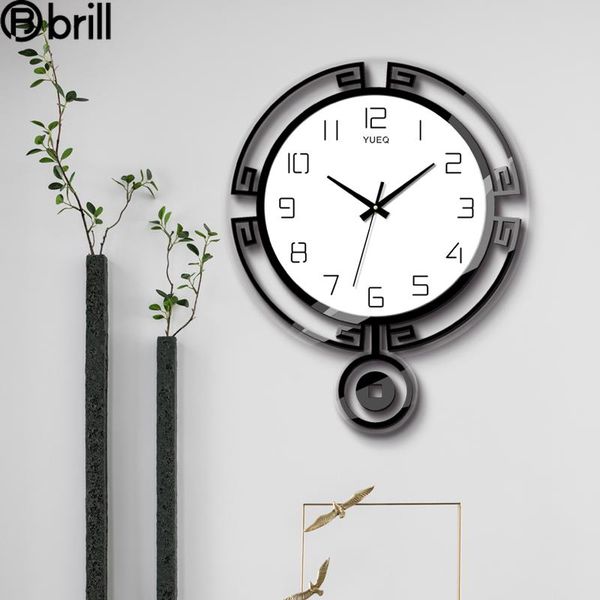 

creative silent 3d wall clocks large pendulum clock living room quartz art decorative watches home decor duvar saati