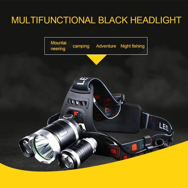 

adjustable strap work portable usb rechargeable abs home waterproof fishing headlight night outdoor sports multifunctional headlamps