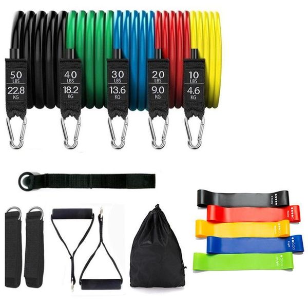 

tensioner 17-piece set of tension rope elastic belt resistance bands
