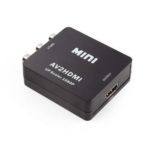 

audio cables & connectors 1080p mini composite rca cvbs av to converter adapter for ps3 -ray player vcr dvd hdtv