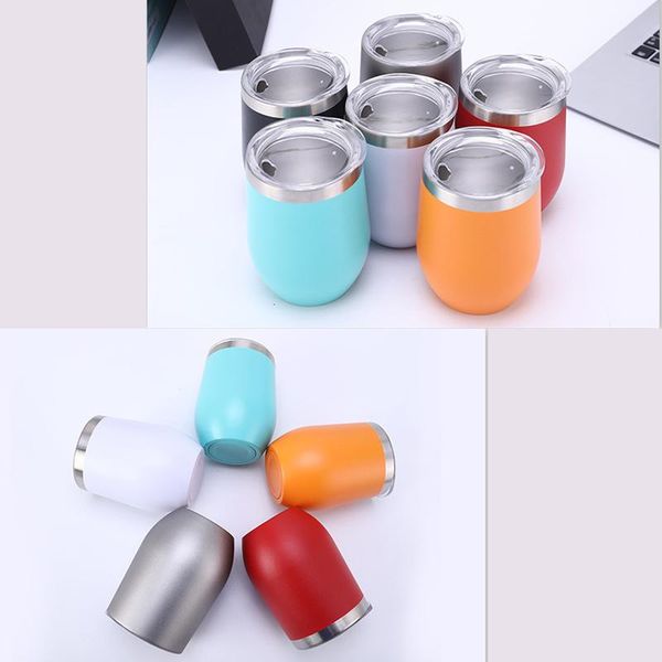 

water bottles stainless steel cup 304 office small tea container anti-fall with cover double-layer anti-scald handy coffee