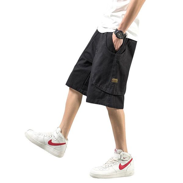 

men summer casual shorts loose tooling 5xl men's, White;black