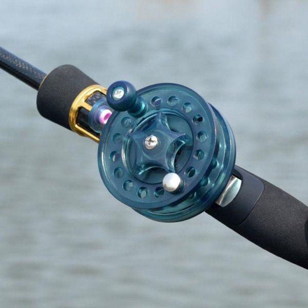 

baitcasting reels diameter 60mm arbor transparent white/black aluminum fishing suitable for all fresh water camping sport #3