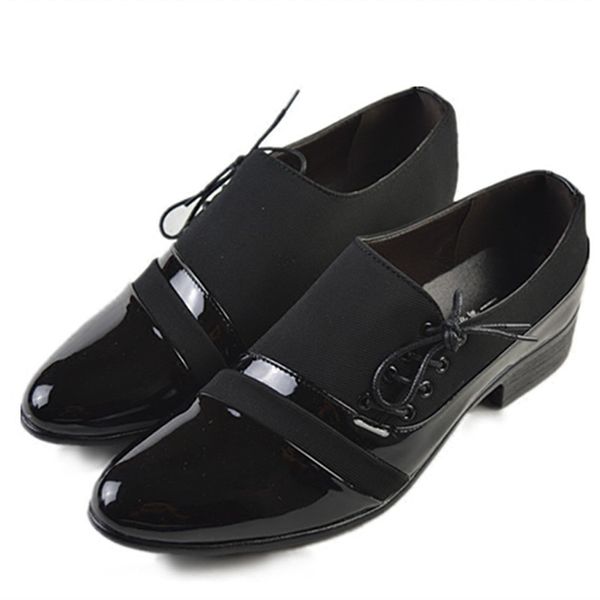 Sapatos de vestido Homens Oxford Patent Leather Mens Dress Shoes Negócios Sapatos Homens Oxford Leather Luxo Homens Vestido