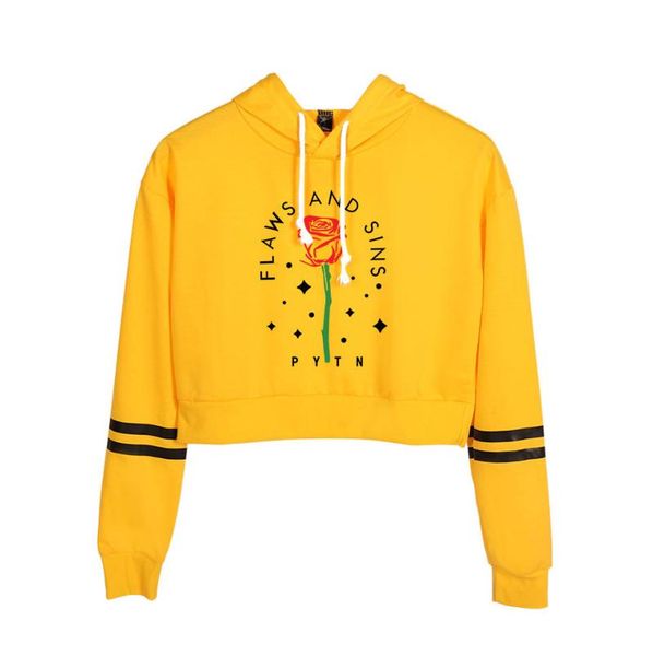 

women's hoodies & sweatshirts payton moormeier hoodie letter rose printing korean loose ins tide pullover pateon merch streetwear, Black