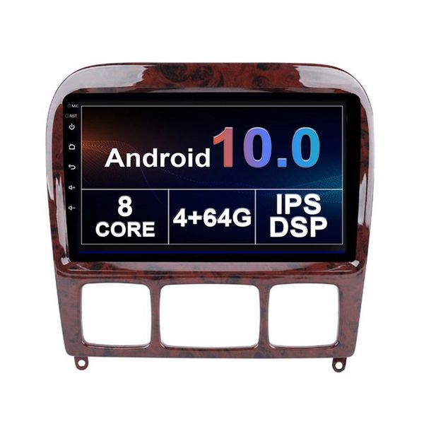 Lettore Dvd per auto Android per Benz S 1999-2007 con navigazione GPS Audio Wifi Bluetooth Supporto Carplay Controllo del volante