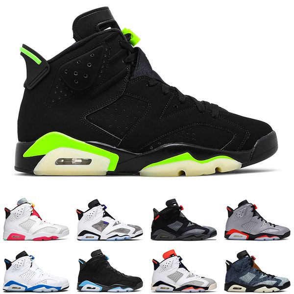 

6s men basketball shoes electric green dmp carmine black cat hare tinker infrared flint mens trainer sports sneakers