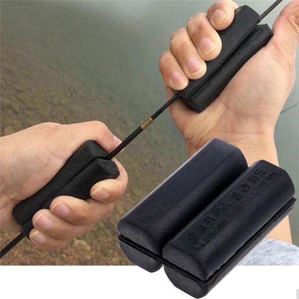 

boat fishing rods 1pc arrive rubber shrink device non-slip rod black supplies retreat