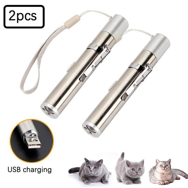 

cat toys 2pc toy pet three light modes usb rechargeable exquisite design