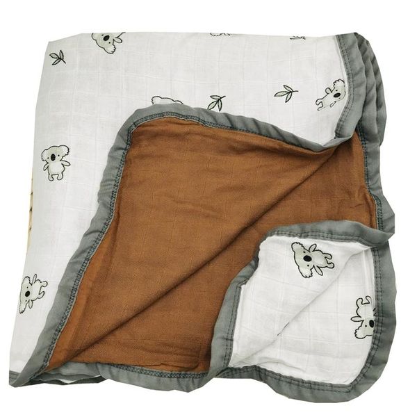 

blankets & swaddling koala four layer 100% bamboo fiber blanket for born baby super comfy bedding swaddle wrap babies muslin