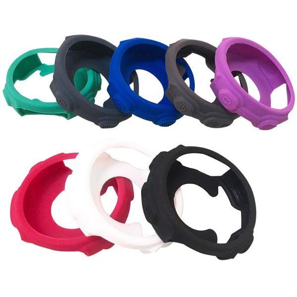 

watch bands soft silicone protector case for garmin forerunner 235 735xt cover lightweight bumper thin frame accessories, Black;brown