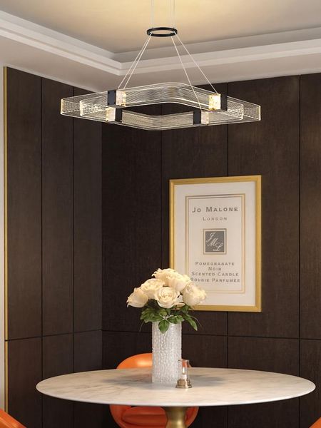

chandeliers led modern creative copper pendant chandelier simple bedroom study room restaurant luminaires luxury decor acrylic hanging lamp
