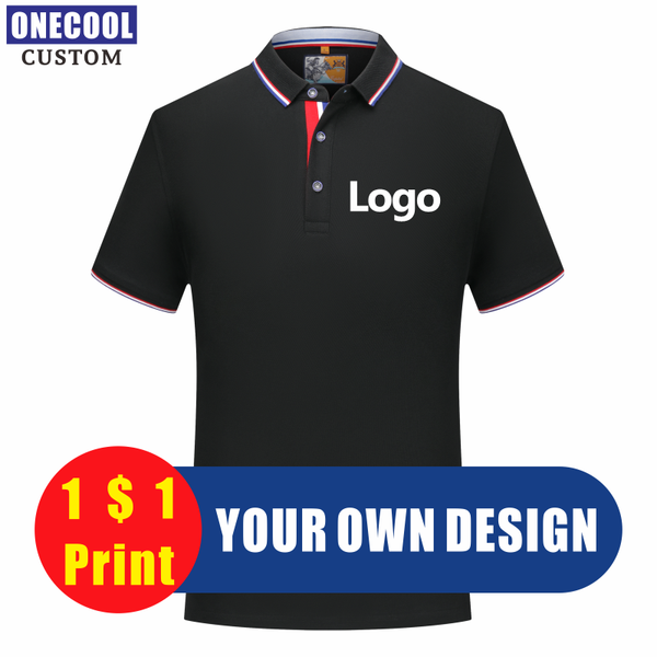 

men's polos summer custom shirt logo breathable embroidery men and women front back print oncool, White;black