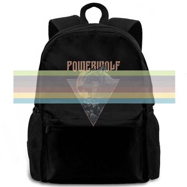 

backpack powerwolf fullmoon black women men laptravel school student