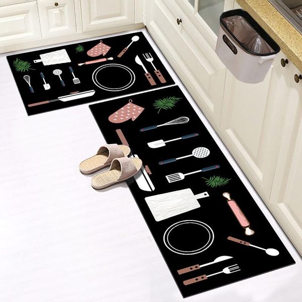 

carpets absorb water and oil kitchen mat home entrance doormat modern cartoon bathroom anti-slip floor mats living room