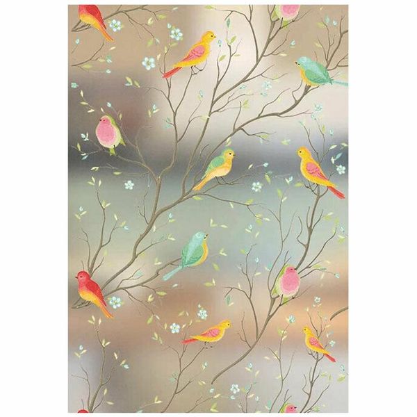 

window stickers self-adhesive film frosted glass bird static adhesive sticker