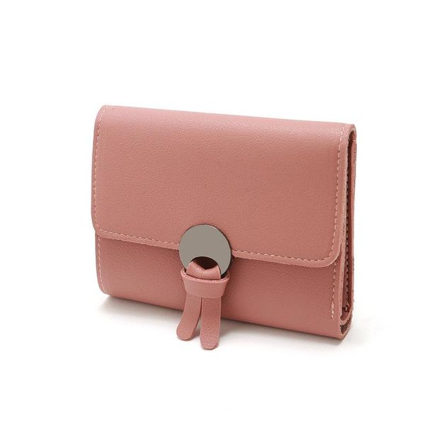 

wallets leather women wallet hasp small and slim coin pocket purse cards holders designer, Red;black