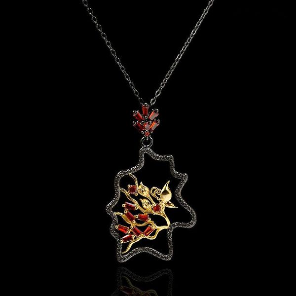

arrival japan and south korea delicate sweet flower zircon pendant series romantic versatile necklace necklaces, Silver