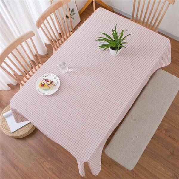 

home supplies pink plaid tablecloth restaurant dining table cover outdoor picnic cloth