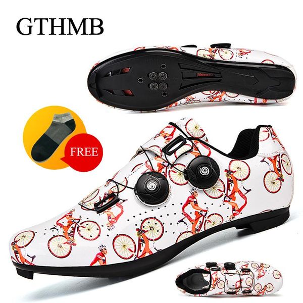 

professional bicycle shoes fashion sneakers self-locking mountain bike cycling for men support drop footwear, Black