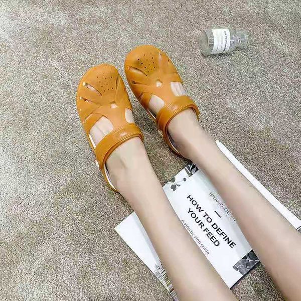 

instagram popular sea beach womens slippers sandals cool in weather, Black