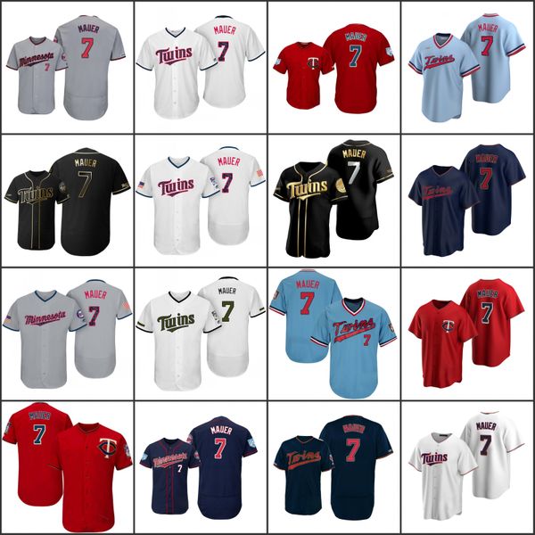 

minnesota twins men 7joe mauer women youthjersey, Black;red