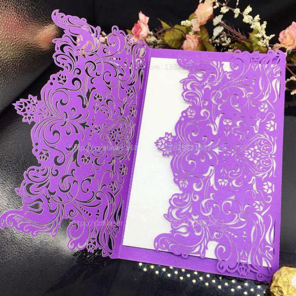 

greeting cards laser cut lace wedding invitations invitation shell plus blank inside page supplies pearlscent paper 7z