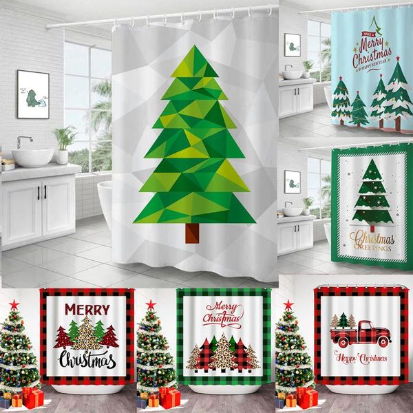 

shower curtains bathroom curtain christmas waterproof