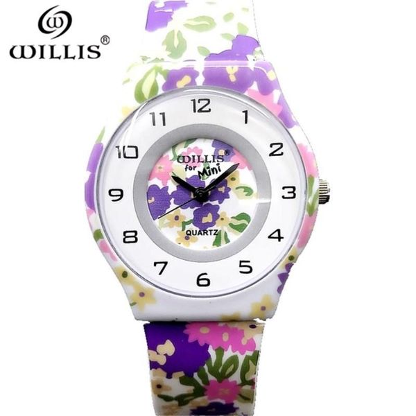 

wristwatches willis brand watches women's ultra thin silicone straps fashion casual watch female waterproof simple and lightweight wris, Slivery;brown