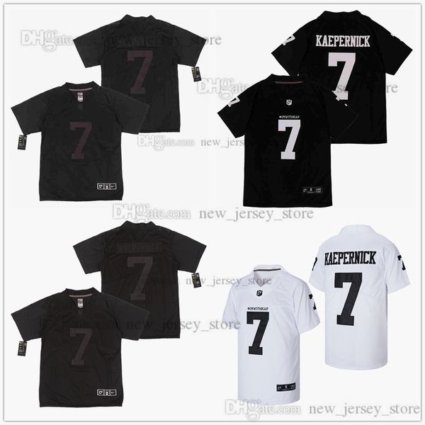 

movie #7 kaepernick jersey custom diy design stitched college football jerseys, Black