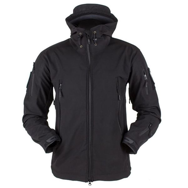 Giacca da uomo impermeabile SoftShell da esterno Giacca da caccia Giacca a vento Cappotto da sci Escursionismo Pioggia Campeggio Pesca Abbigliamento tattico Autunno Inverno 211217