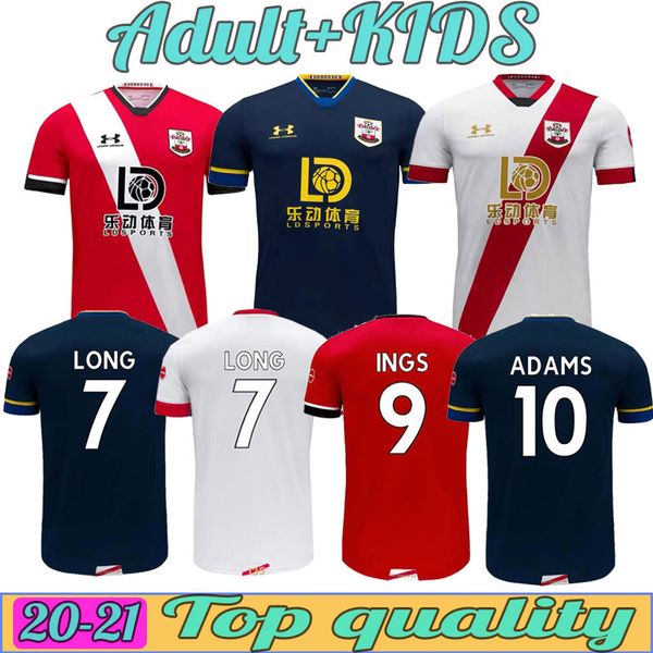 

20 21 ings soccer jerseys ward-prowse 2021 djenepo armstrong football shirt set long adams romeu vestergaard men kids kit uniform home away, Black;yellow
