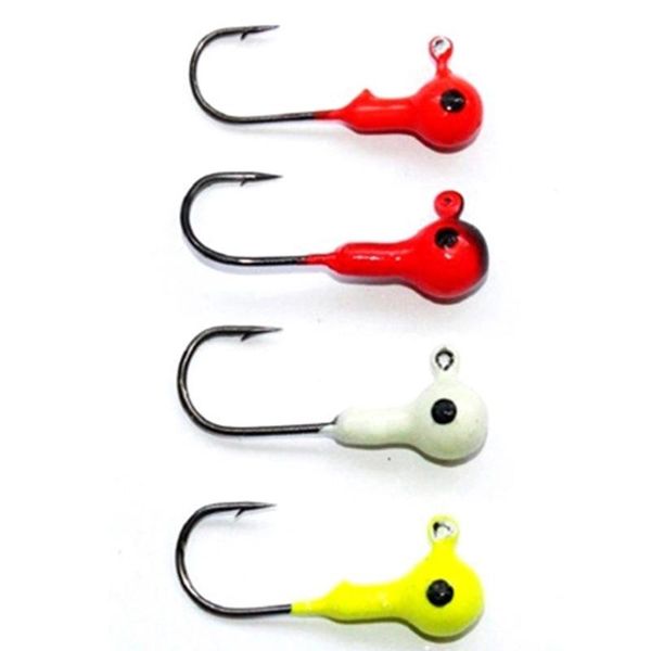 

5pcs/lot 2/3g jig head fishing hooks lure barbed hook sharp lead tackle accessories