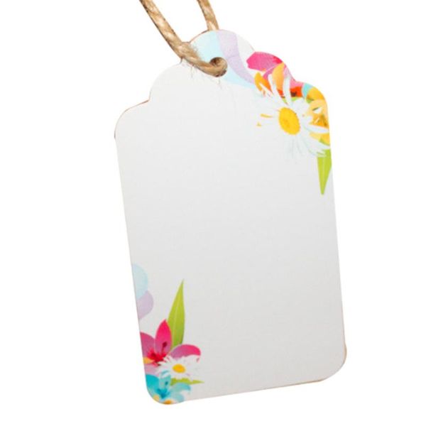 

gift wrap 200pcs/lot flower color paper tags handmade birthday favour party card