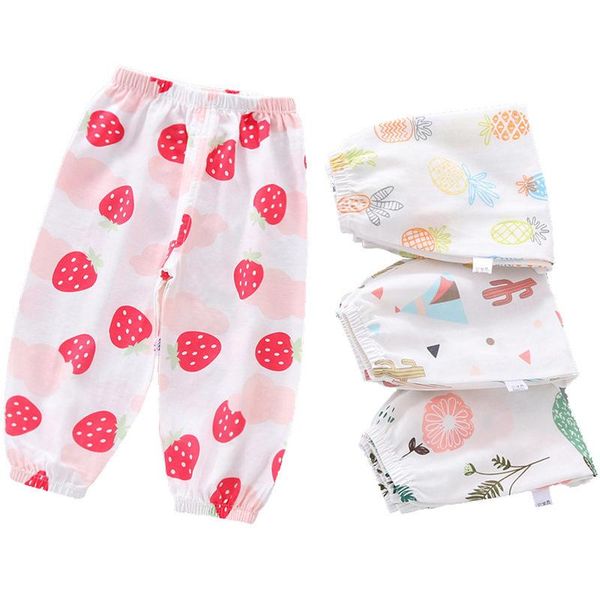 

trousers mosquito-repellent pants baby knickerbockers summer breathable fashion gauze pant kids clothes spring & autumn, Blue