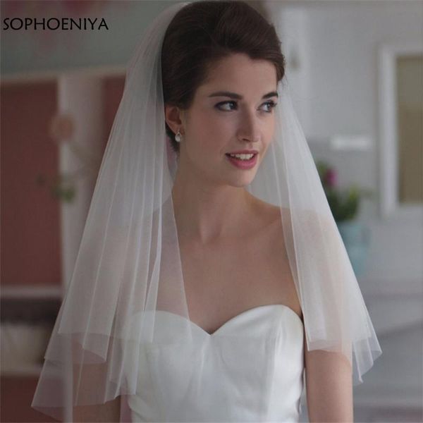 

bridal veils arrival voile short veil wedding accessories welon veu de noiva 2021 sluier with comb, Black