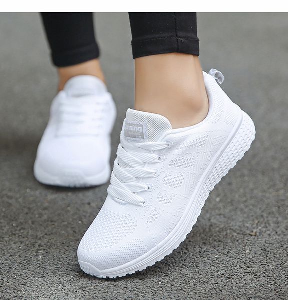 

womens running shoes fashion breathable walking mesh flat woman white sneakers women 2022 tenis feminino female shoe