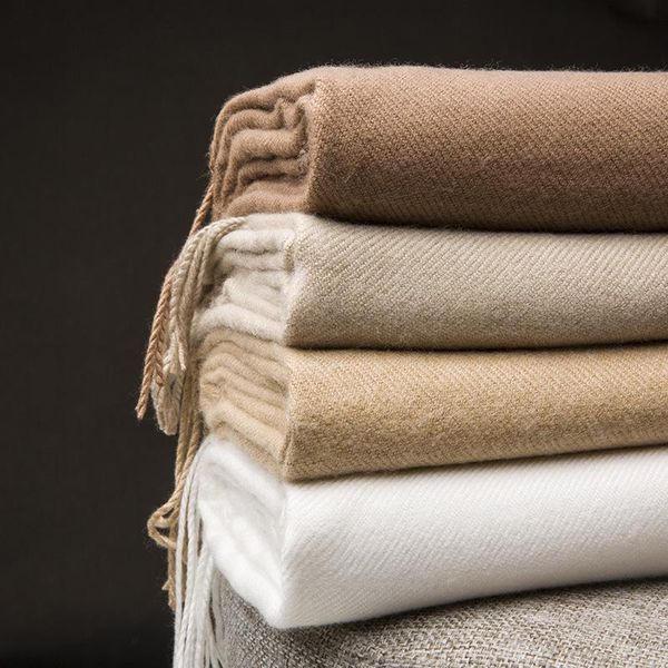 

scarves fashion trend solid color imitation cashmere scarf female korean wild thick shawl warm winter woman, Blue;gray