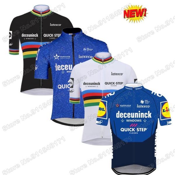 

quick step team 2021 cycling jersey short sleeve summer clothing road bike shirt bicycle mtb wear uniform maillot racing jackets, Black;red