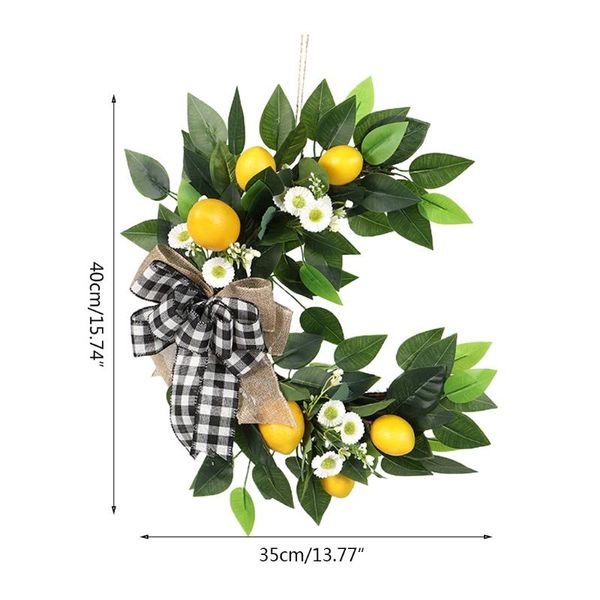 

decorative flowers & wreaths artificial fruit wreath fall spring daisy garland front door decor gxma