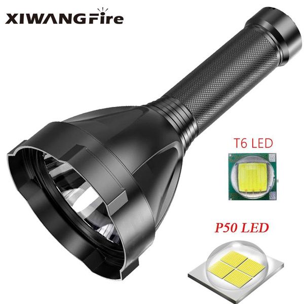 

flashlights torches p50 glare built-in battery multi-function usb rechargeable aluminum alloy+abs material outdoor camping
